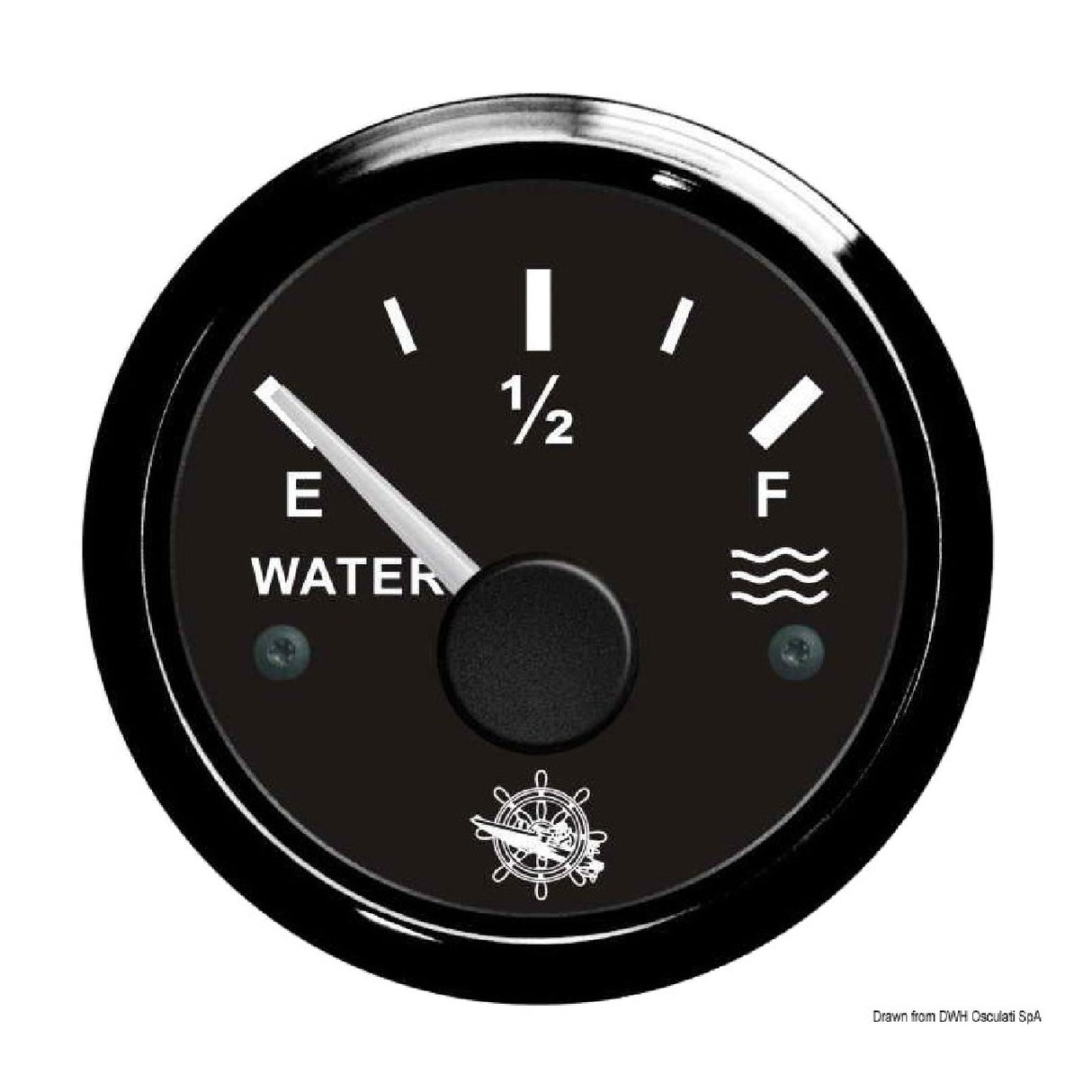 Osculati Indicatore livello acqua 240/33 ohm nero/nera 27.320.03