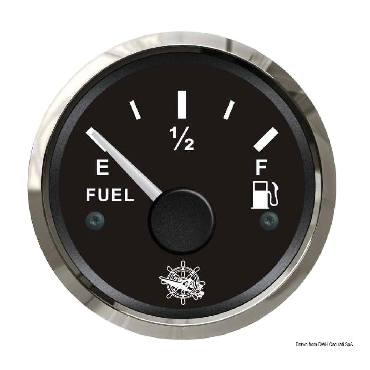 Osculati Indicador de combustible 240/33 ohmios negro/brillo 27.321.01