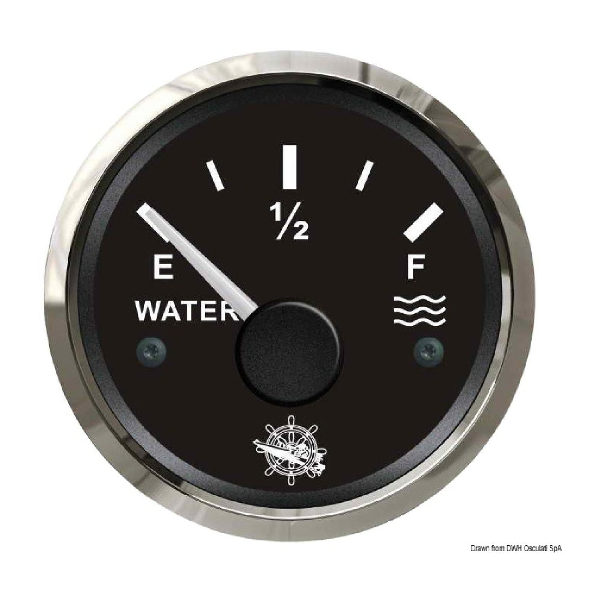 Osculati Indicatore livello acqua 10-180 ohm nero/lucida 27.321.29