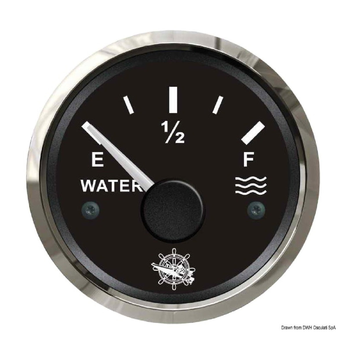 Osculati Water level indicator 10-180 ohm black/glossy 27.321.29