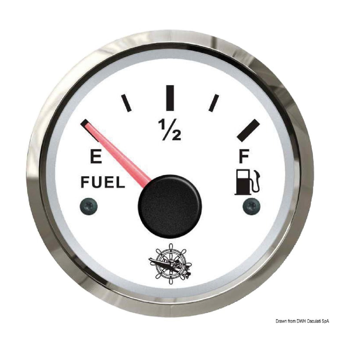 Osculati Indicatore carburante 240/33 ohm bianco/lucida 27.322.01