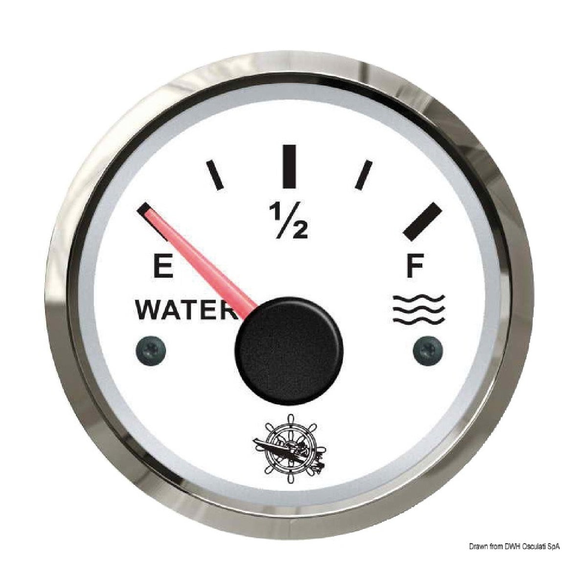 Osculati Wasserstandsanzeiger 10-180 Ohm weiß/glänzend 27.322.29