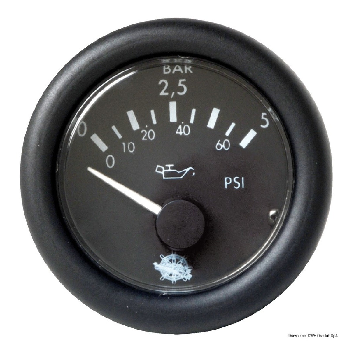 Osculati Öldruckregler GUARDIAN 5-10 Bar Schwarz 12 V 27.429.01