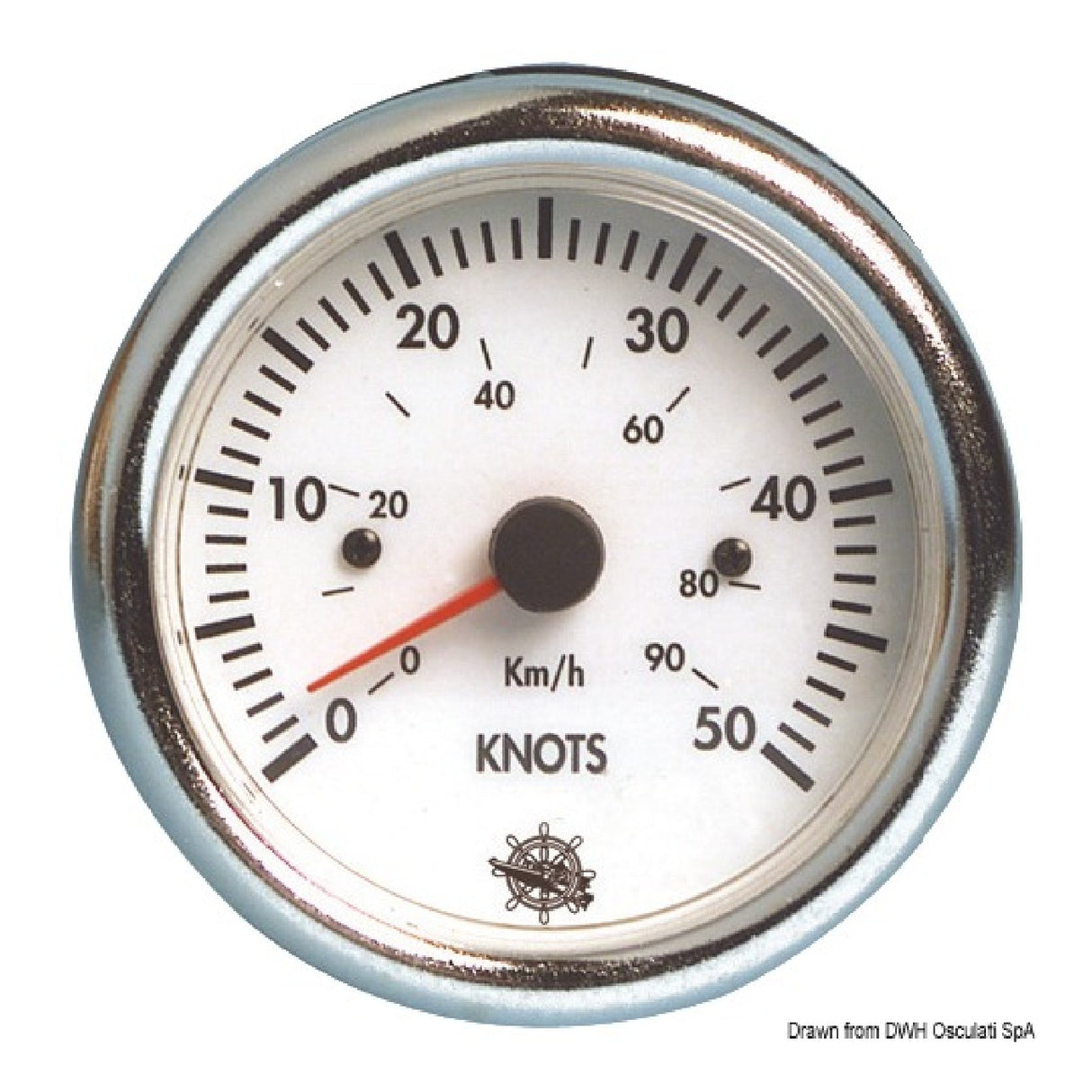 Osculati Spidometer 0-50 Knoten 12 V 27.524.01
