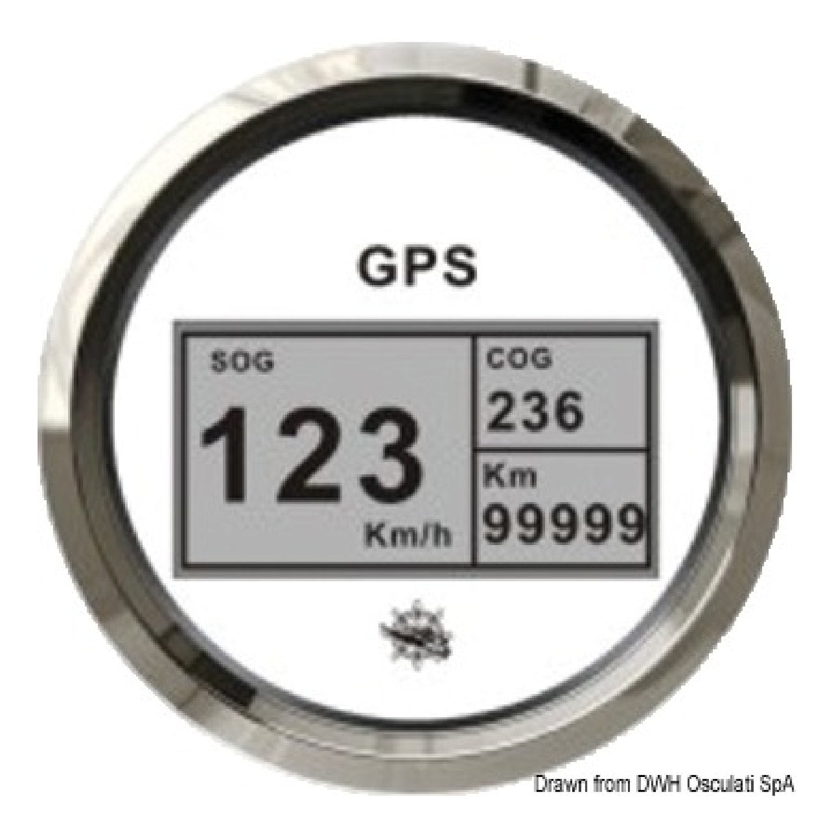 Osculati Log mit Kompass und GPS-Totalisator 27.781.01