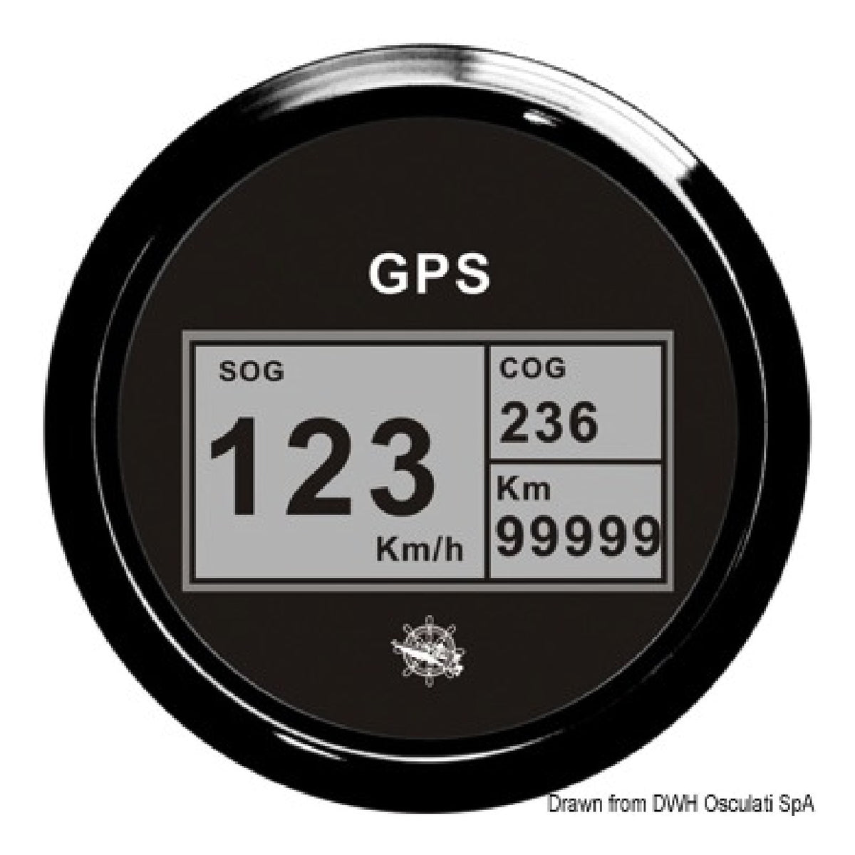 Osculati Log mit Kompass und GPS-Totalisator 27.781.01