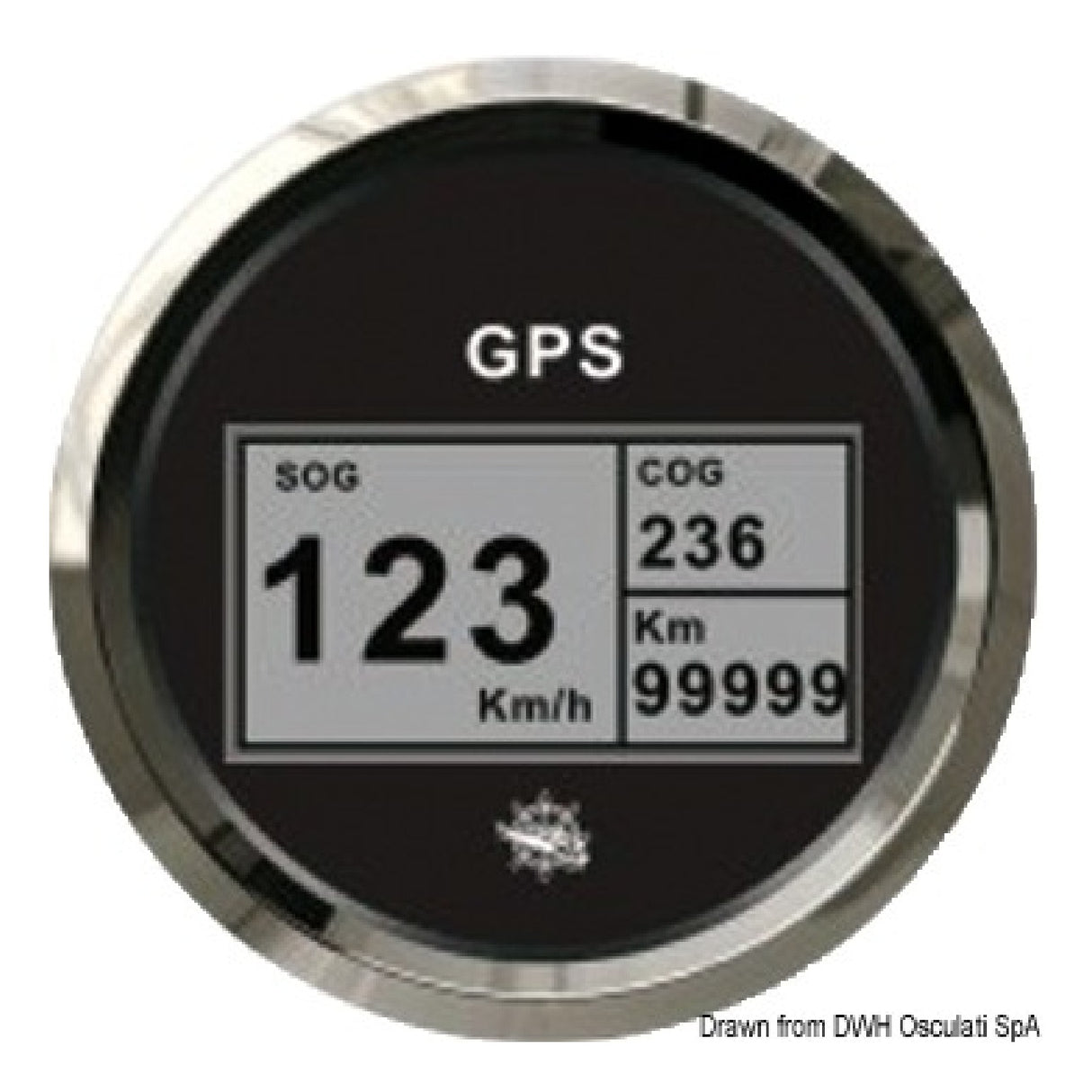 Osculati Log mit Kompass und GPS-Totalisator 27.781.01