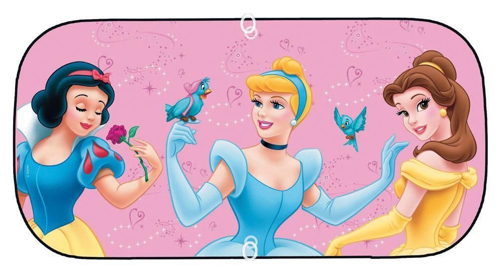 Parasol para ventana trasera de princesas Disney, 90 x 45 cm
