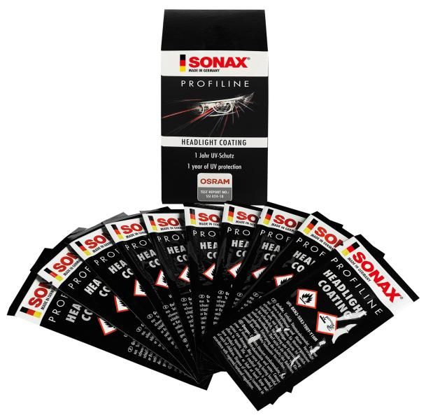 Recubrimiento cerámico Sonax Pz 1 Profiline para faros delanteros (10 x 5 ml)