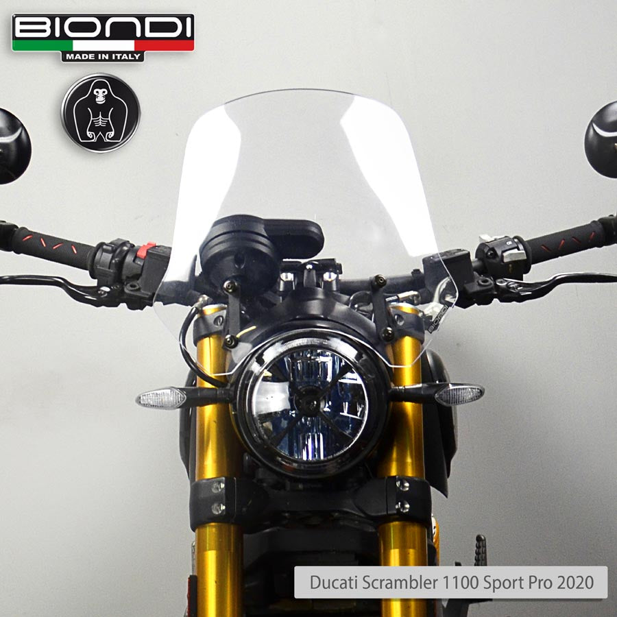 Biondi Cupolino Touring Trasparente Ducati Scrambler 400/800/1100 cc
