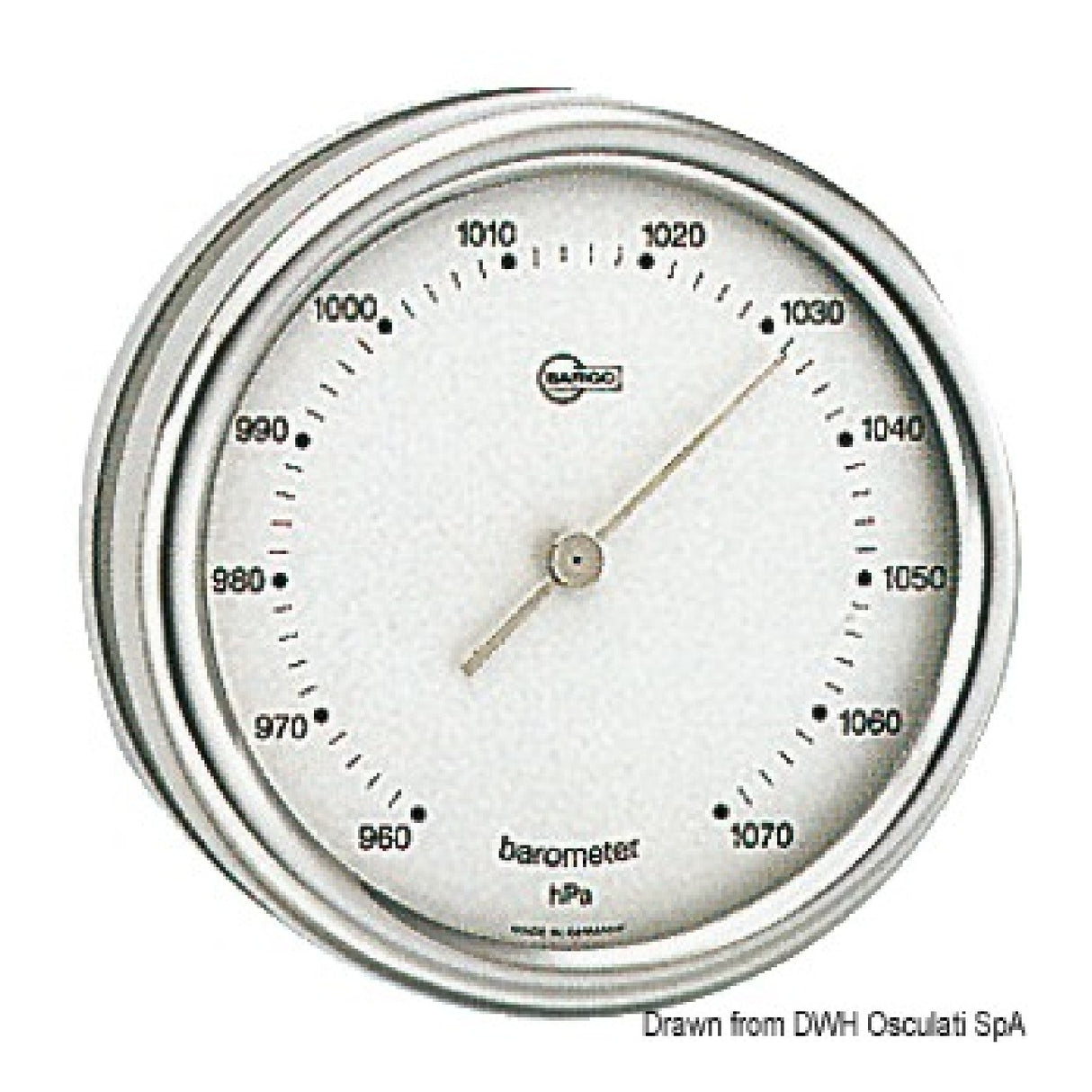Barigo Barometro Orion quadrante argento