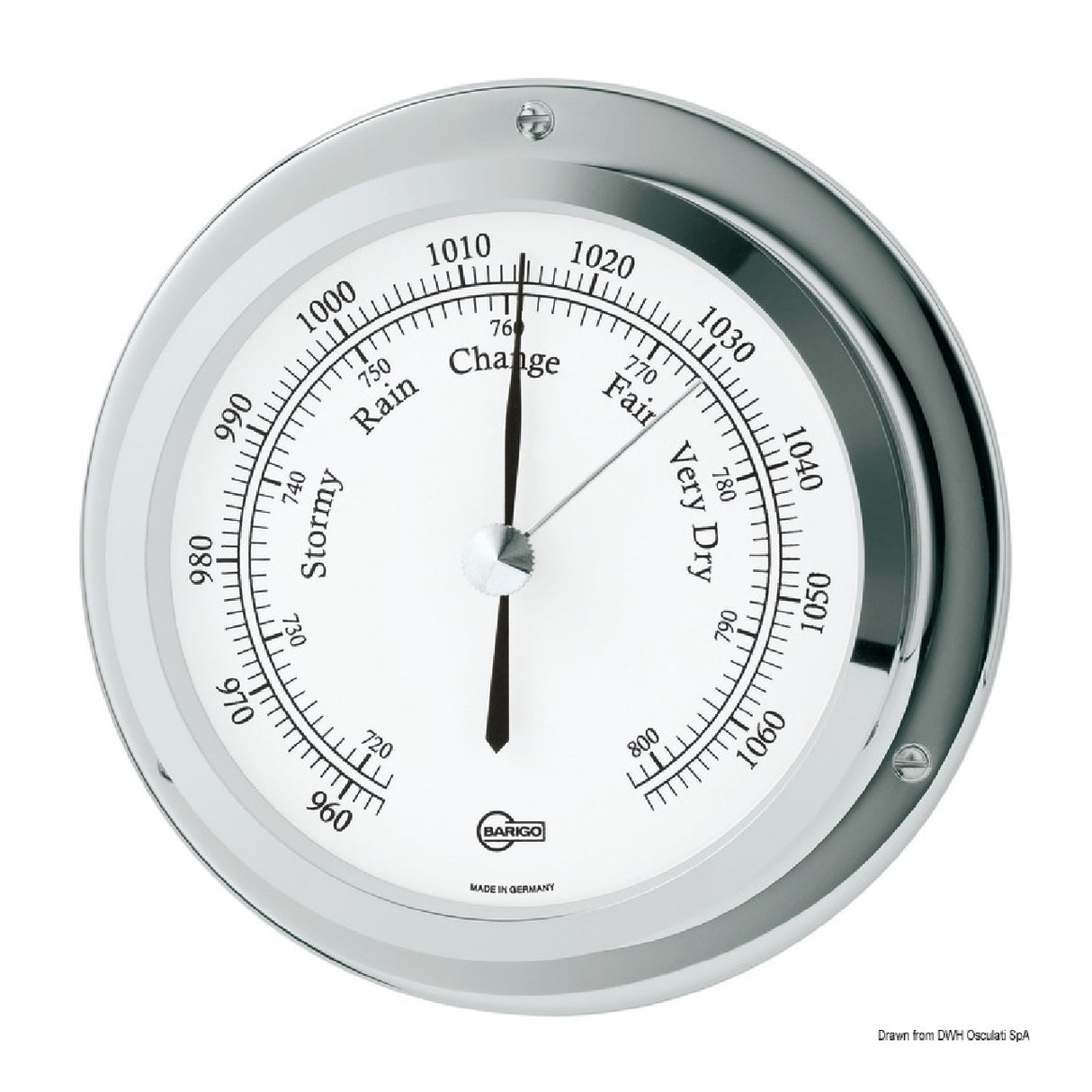 Barigo Barometro ottone cromato