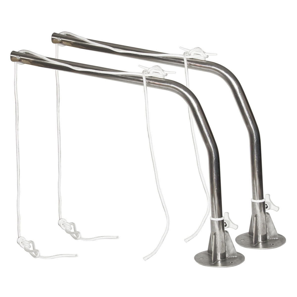 Trem Zweiarmkräne mit Schwenkarmen. Rohrdurchmesser 40 mm. Höhe 700 mm. - 2 Stück.