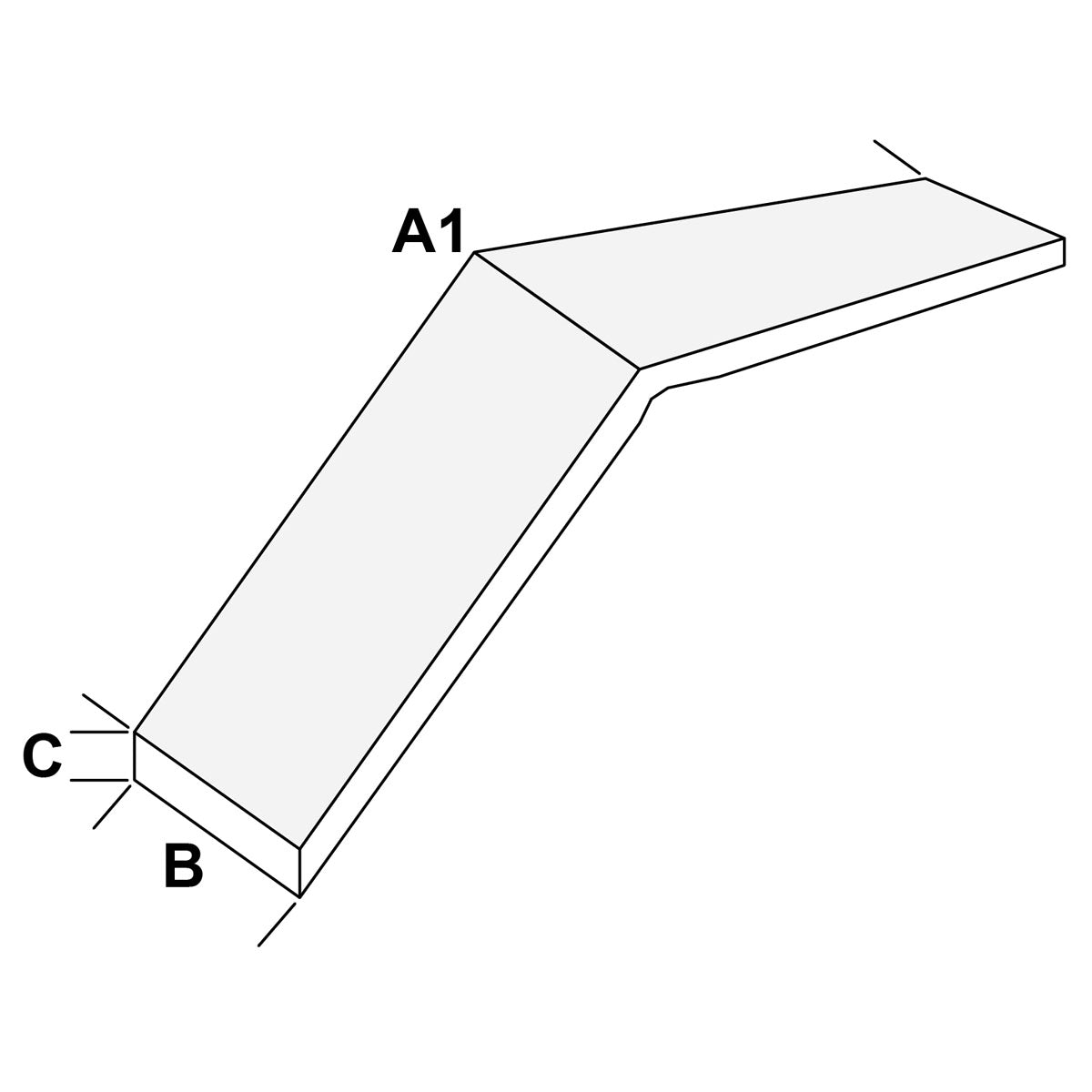 Trem Folding walkway in grating A1 cm. 230