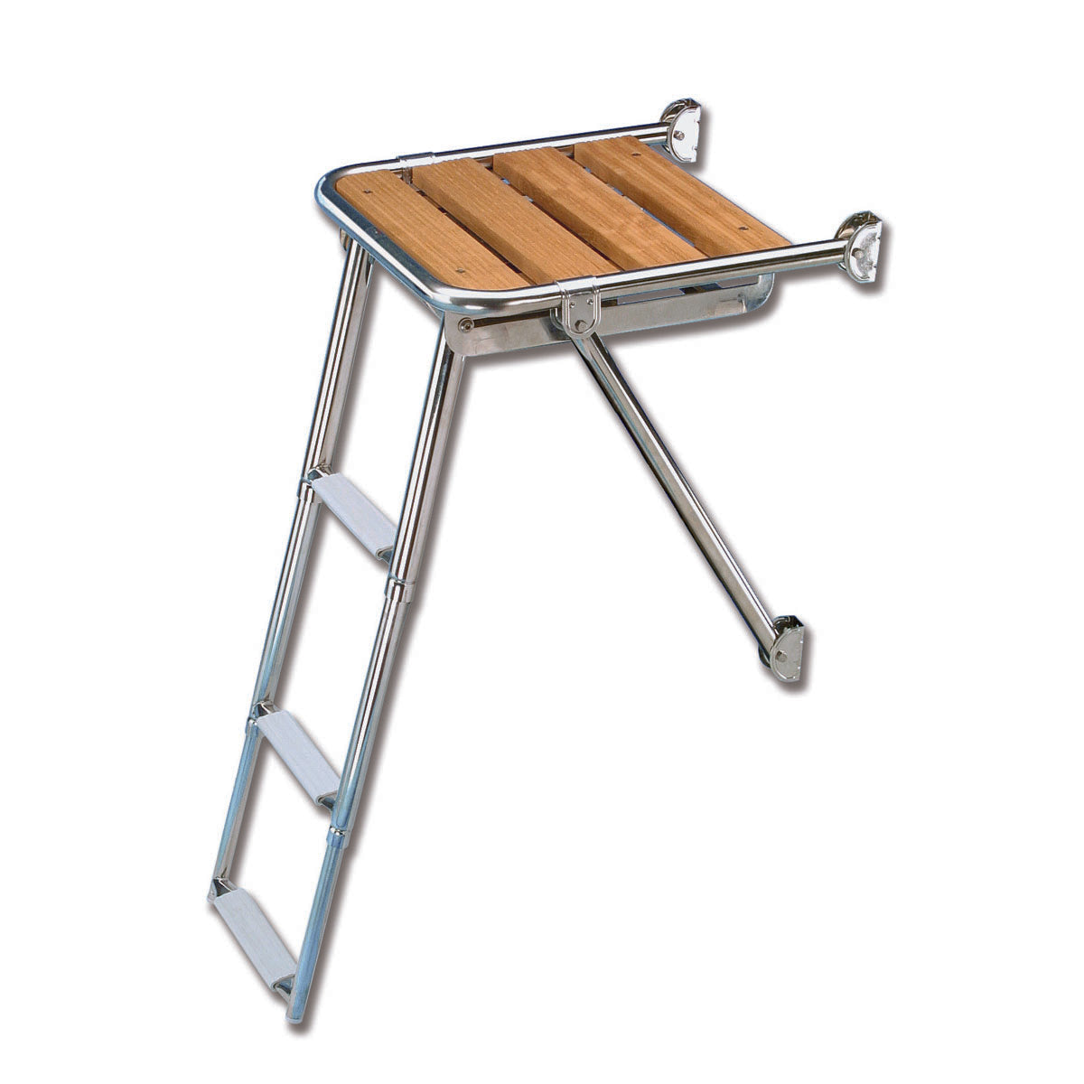 Trem Stern Plattform mit 4-stufiger ausziehbarer Leiter A mm 450 B mm 480