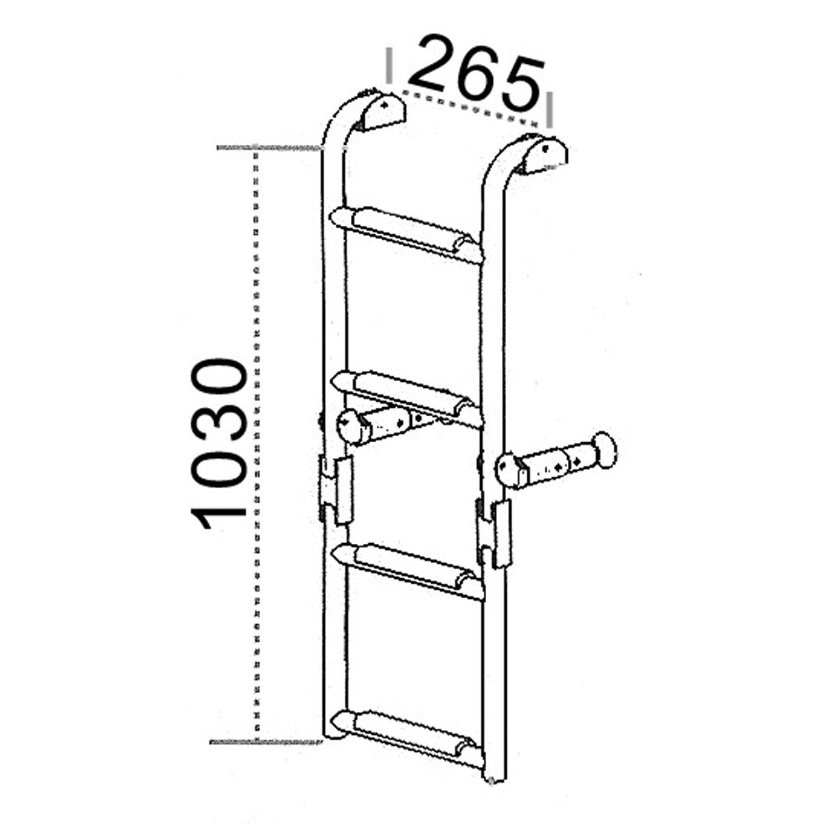 Trem Folding Transom Ladder