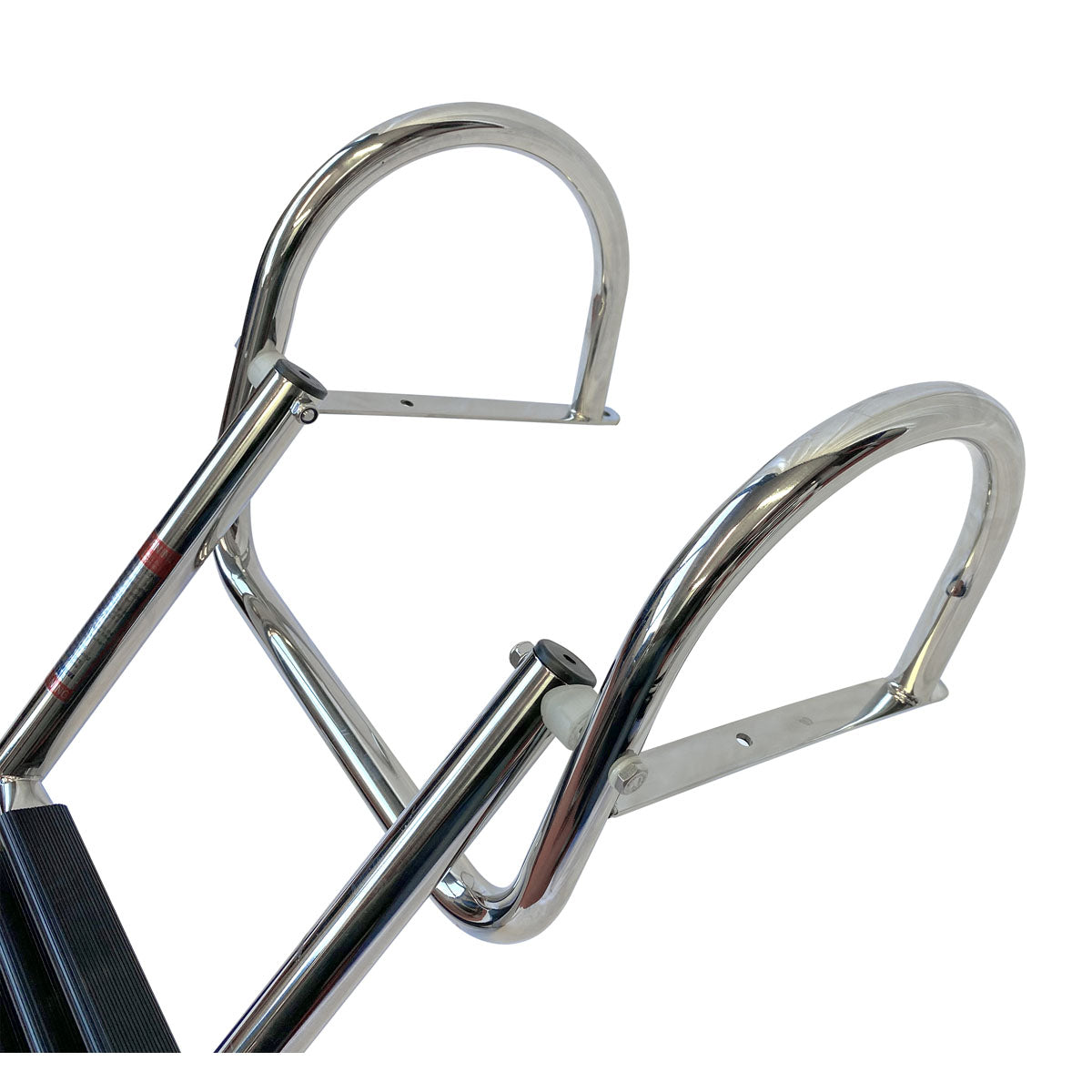 Trem Telescopic platform ladder with handles 4 black steps lightweight