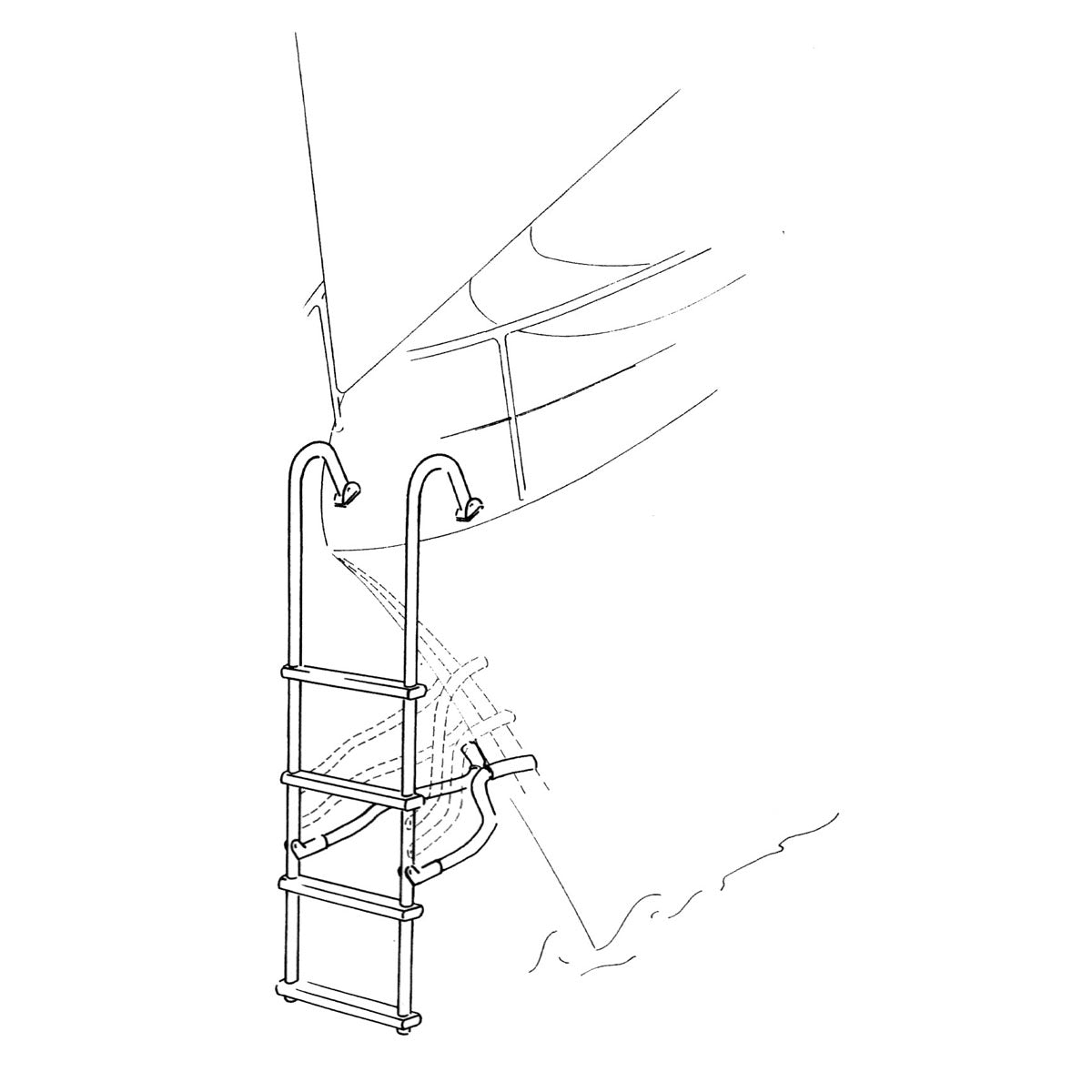 Trem Telescopic bow ladder