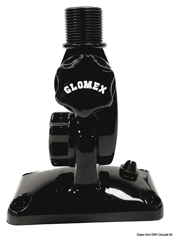Glomex Base snodata in nylon rinforzato nera