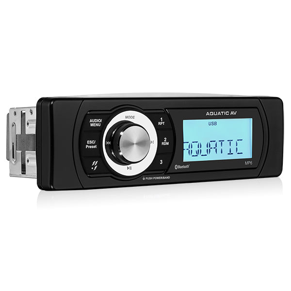 Radio stereo nautico stagno impermeabile AQUATIC AV MP6 Bluetooth/USB/MP3/AM/FM/DAB Barca - Gommone - SPA - ESTERNI