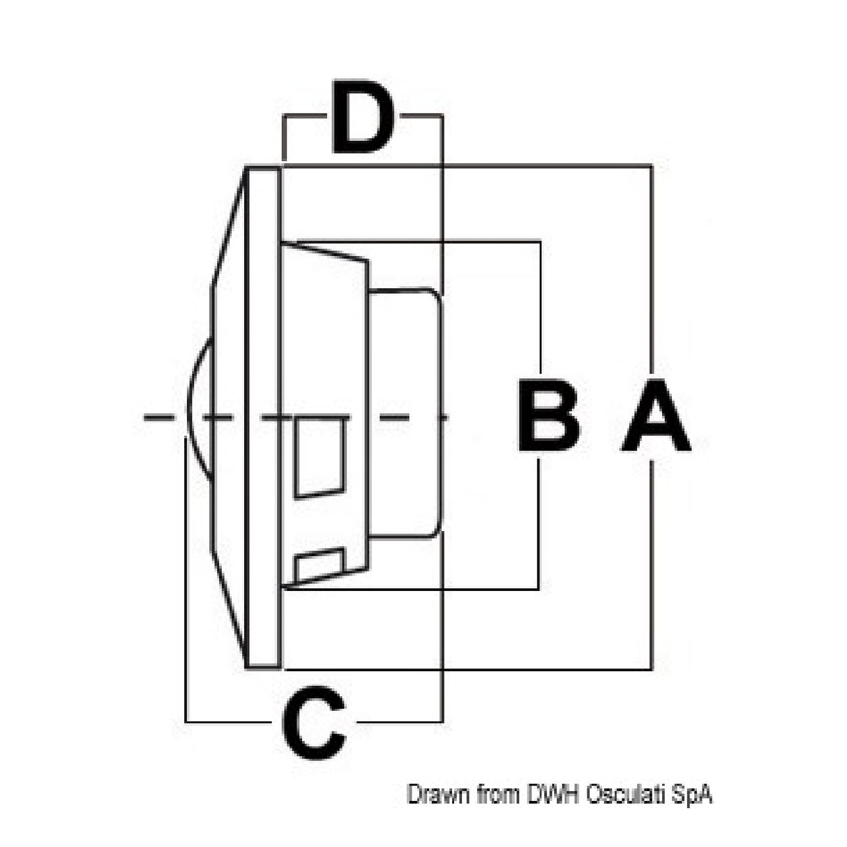 Osculati Casse a due vie amagnetiche 29.722.00 - 1 Coppia 29.722.00