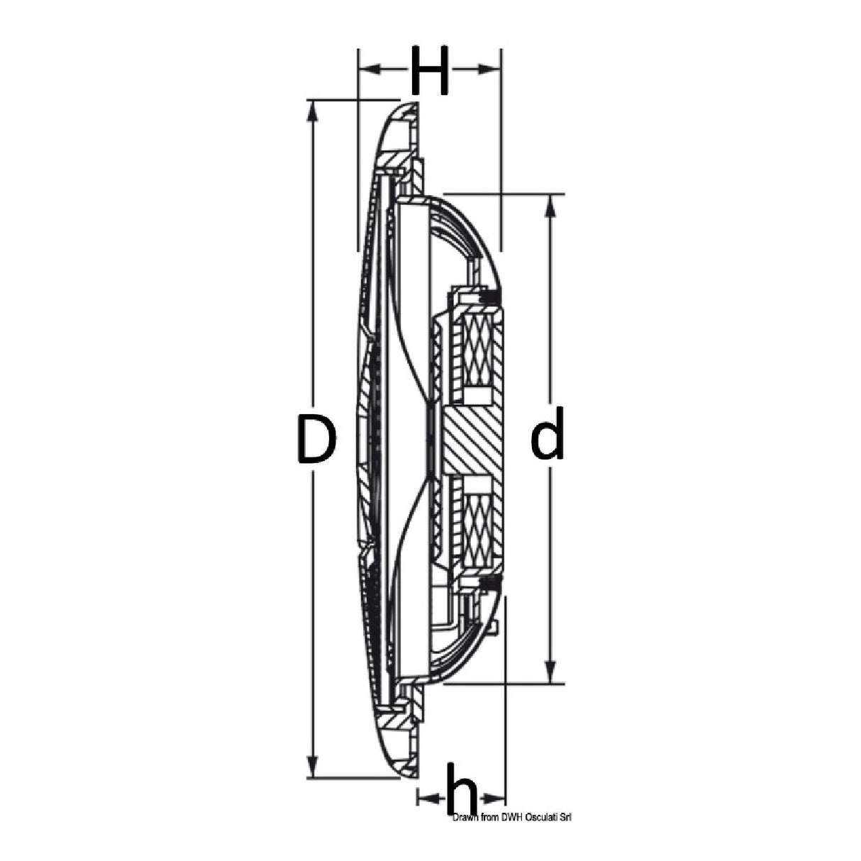 Osculati Casse stereo ultra piatte a doppio cono 29.742.01 - AmerigoStore