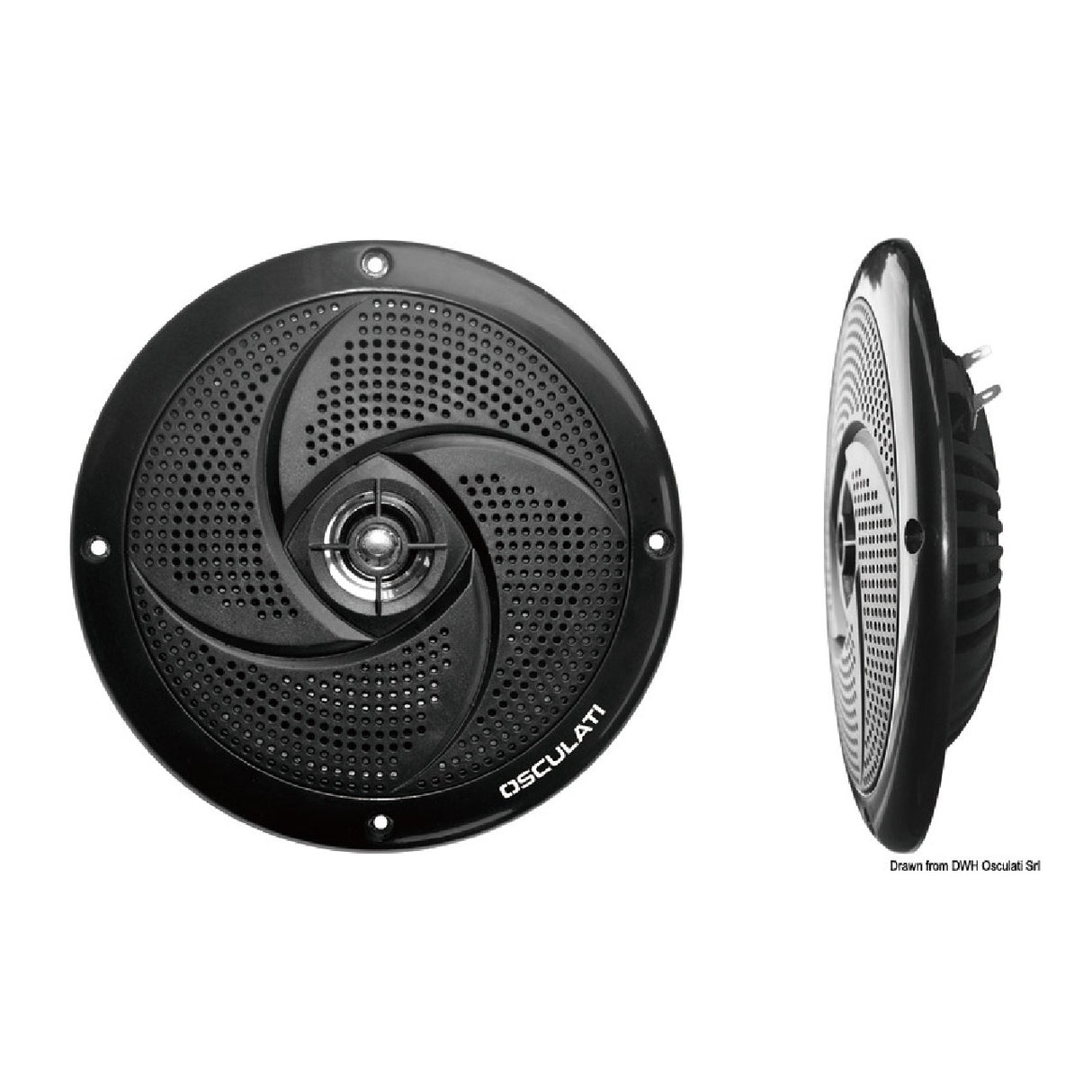 Osculati Casse stereo ultra piatte a doppio cono 29.742.01 - AmerigoStore