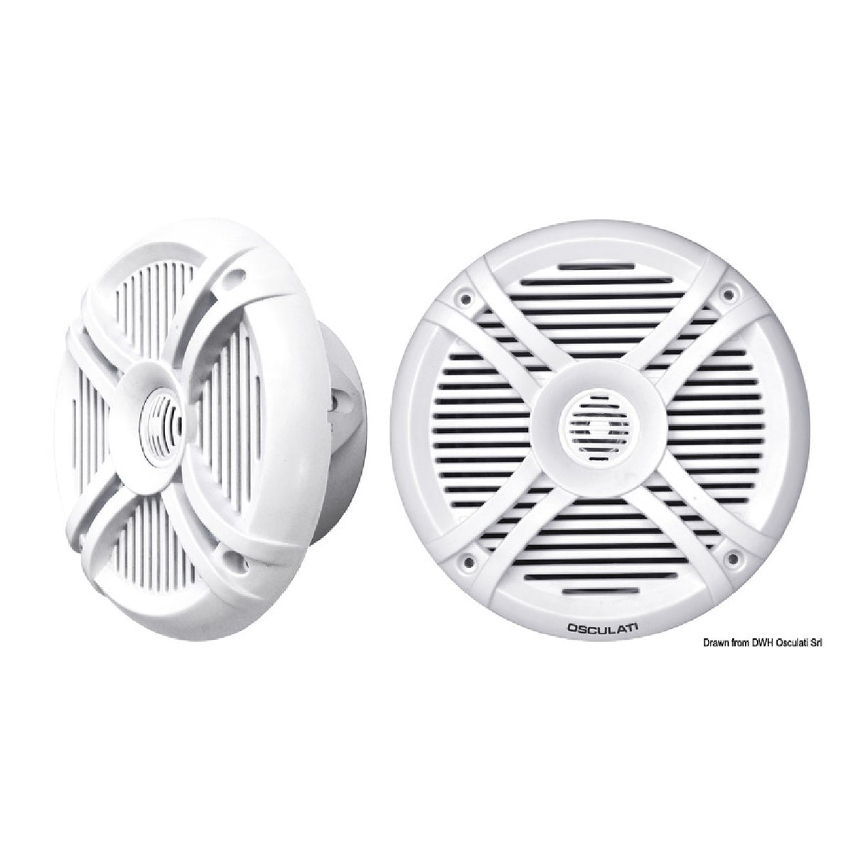 Altavoces bidireccionales Osculati con LED multicolor programables 29.747.01