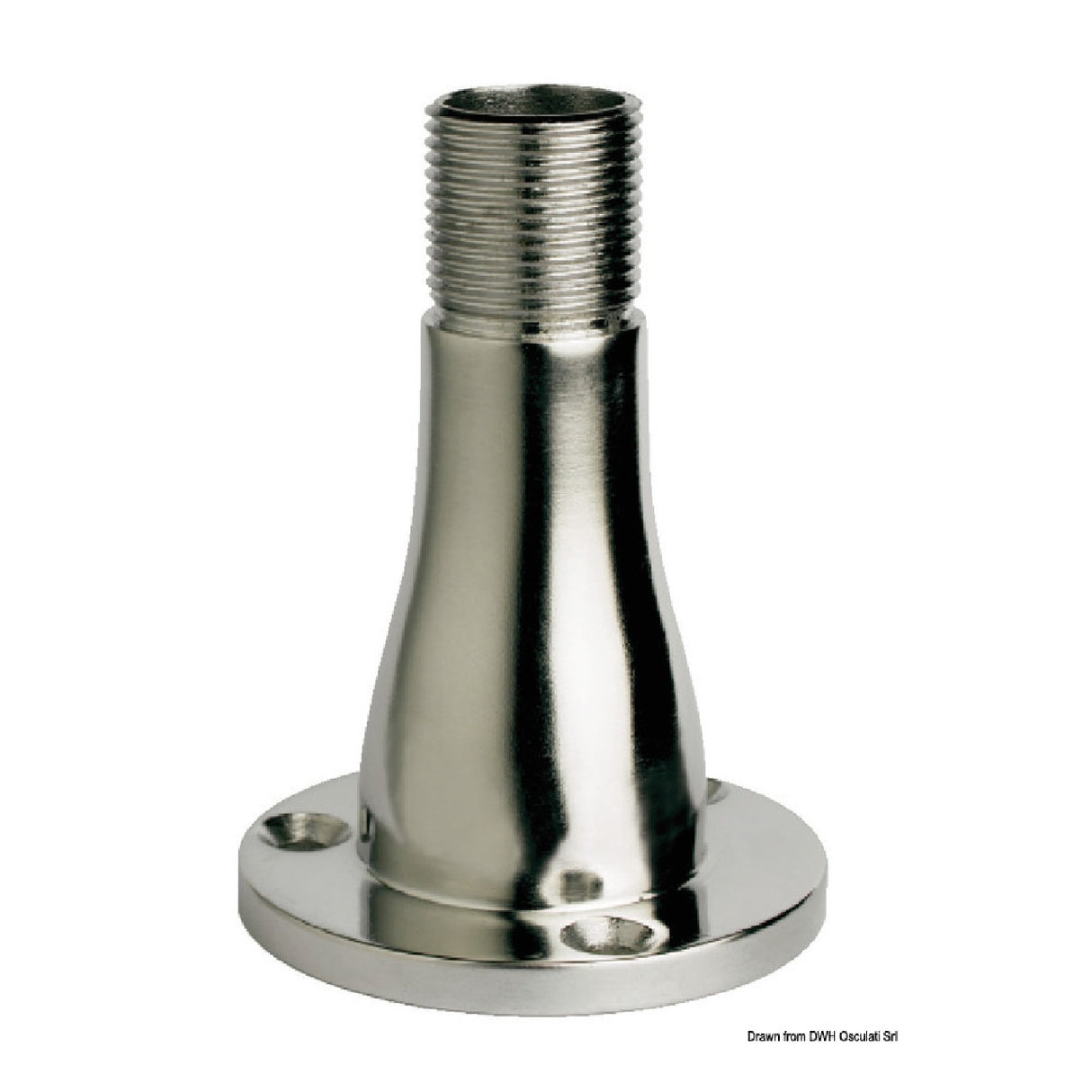 Osculati Base redonda de acero inoxidable 106 mm 29.917.41