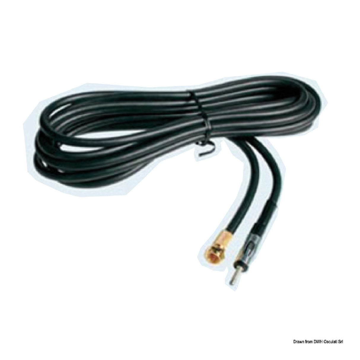 Cable de radio AM/FM Glomex macho a conector Motorola de 3,6 m