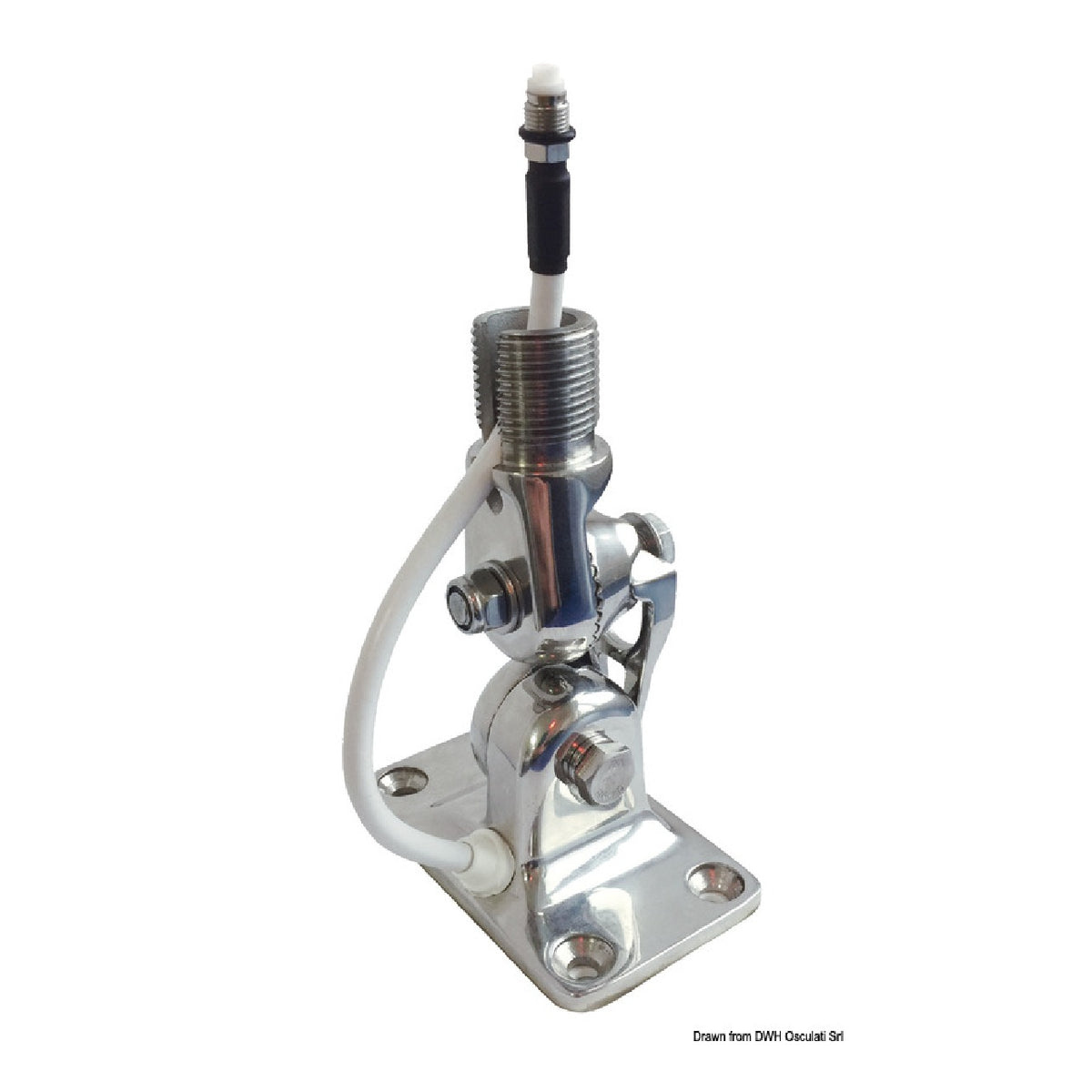 Base articulada de acero inoxidable Glomex