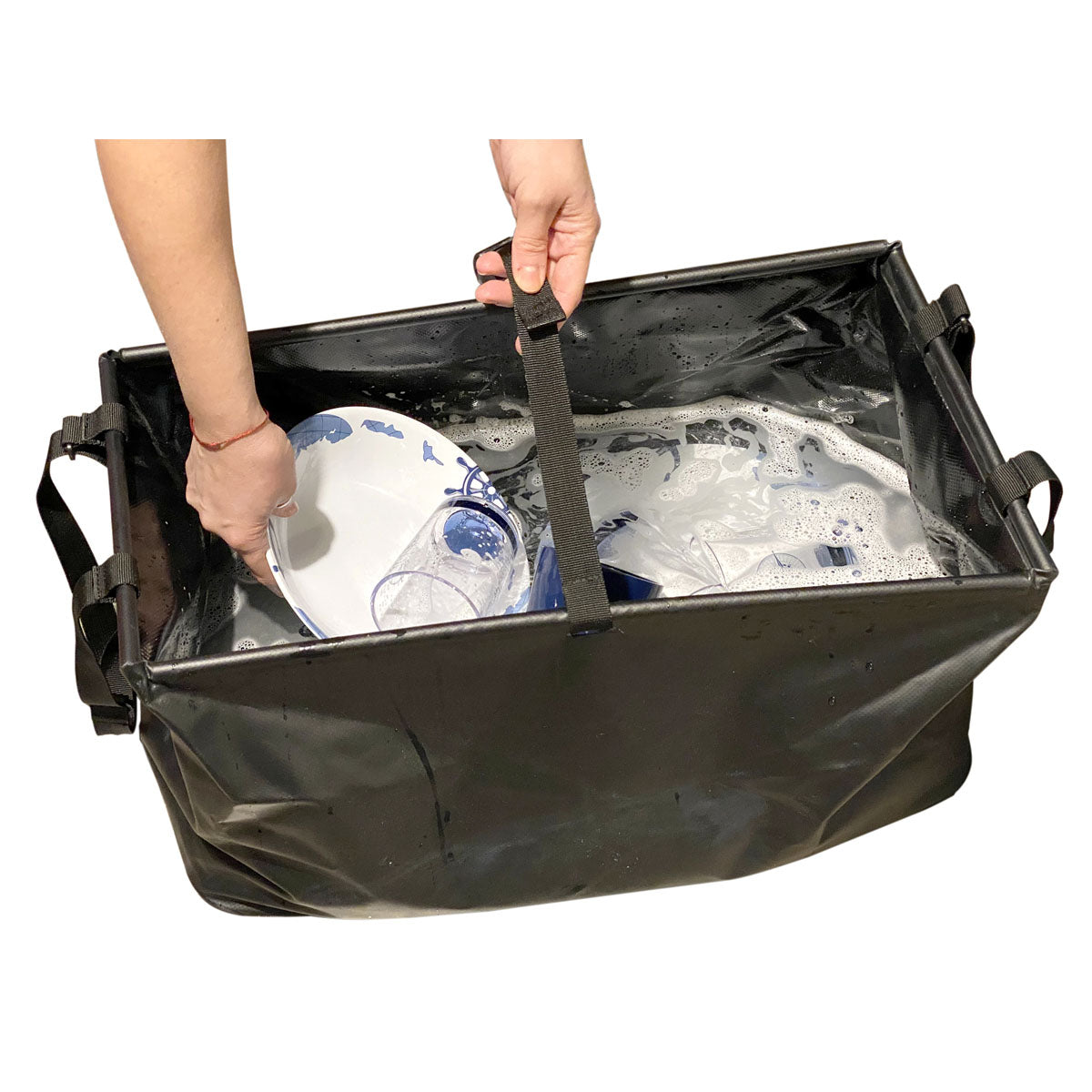 Trem Klappwaschbecken – Abmessungen (geöffnet): 28H x 53L x 27T cm