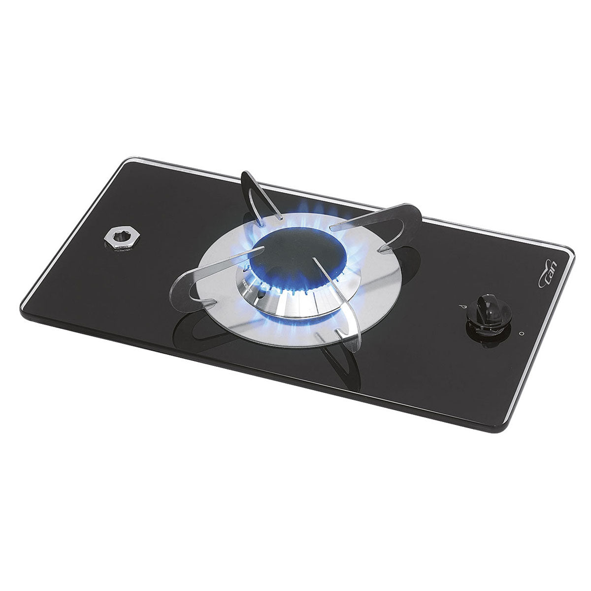 Can Built-in Glass Gas Hob with 1 Burner, Model PV1350