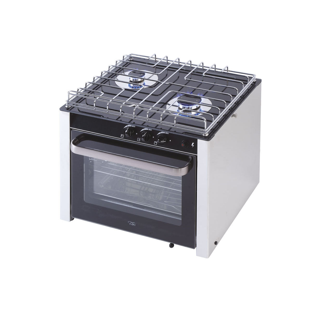 Cocina de gas con horno de 2 quemadores con junta cardán CU2000