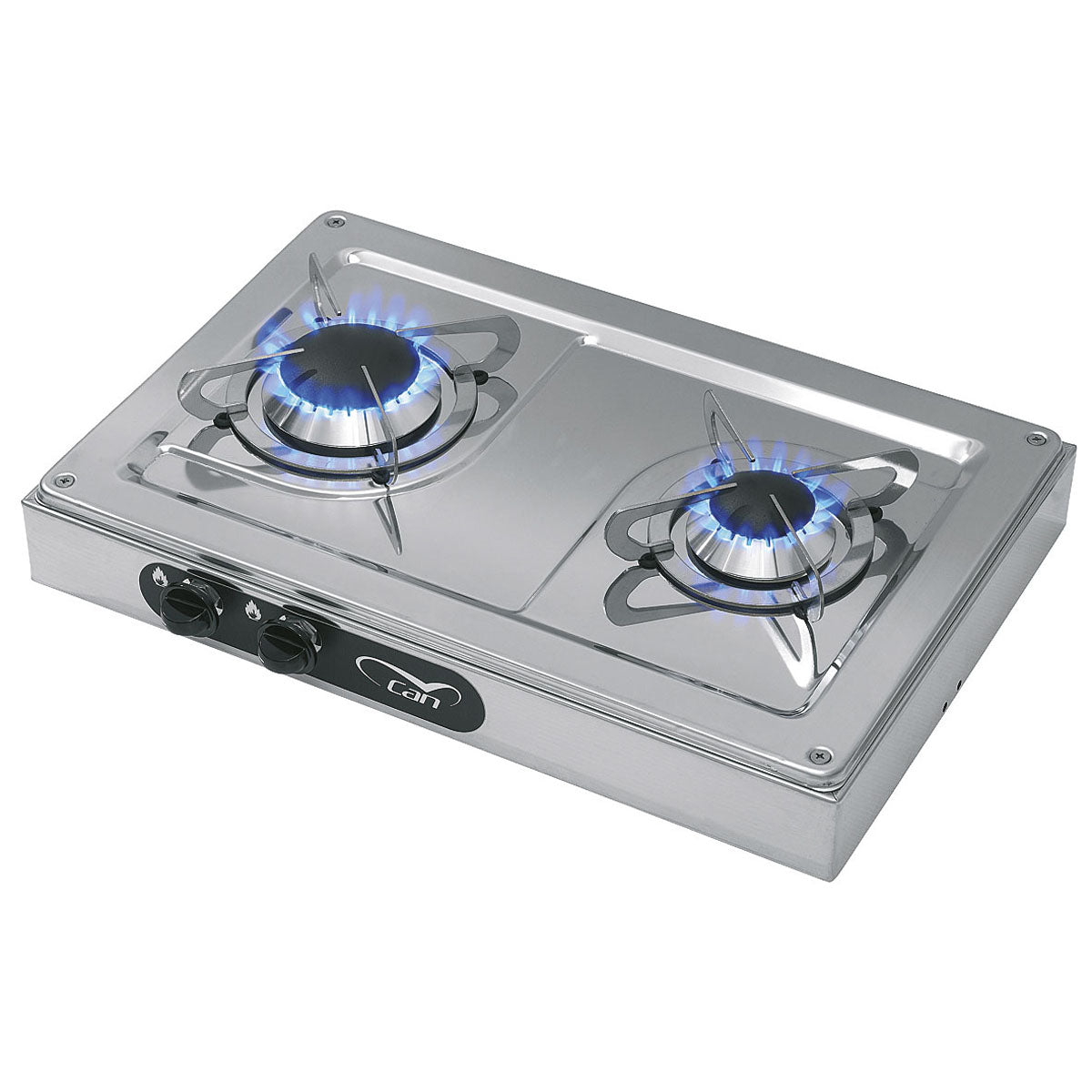 Can Stainless Steel External Hob 2 Burners Model FN1332