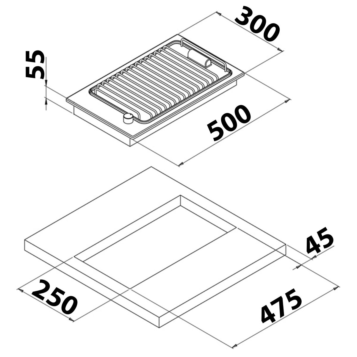 Elektrischer Edelstahlgrill Modell PB1327, Spannung 220 Volt