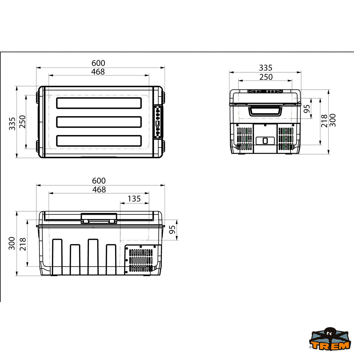Trem Frigorifero congelatore portatile a compressore 20 L 12/24 V
