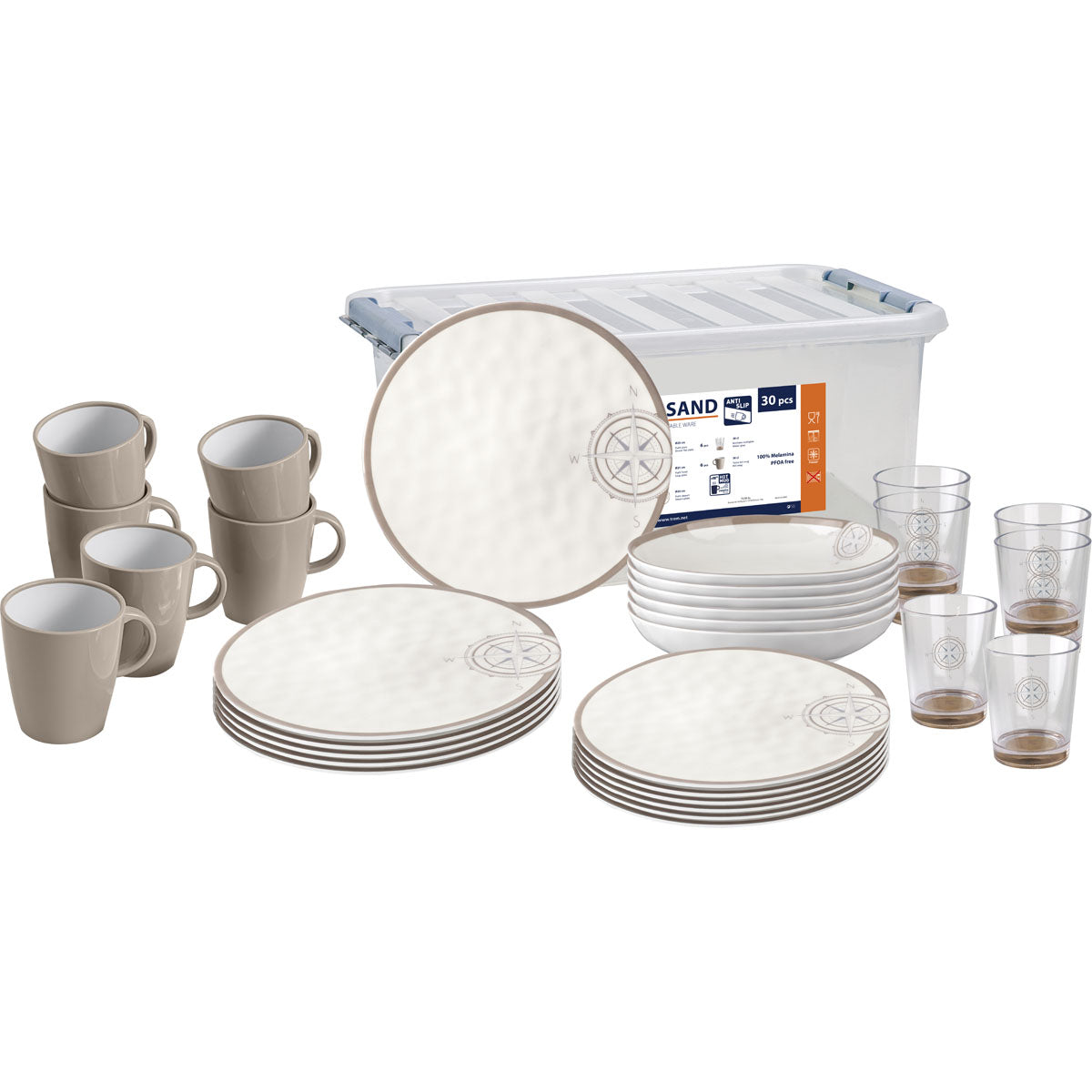 White Sand White Sand Anti-slip tableware series