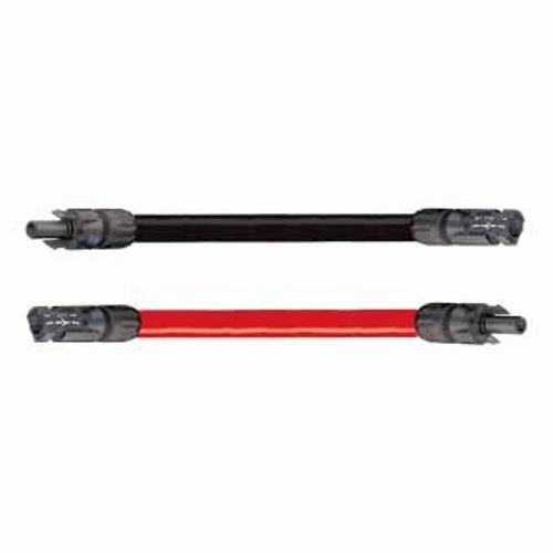 Uniteck Solarkabel 6 mm² - 2 x 20 m - 2 Solarstecker - Schwarz + Rot UNICABLE 6202 BR