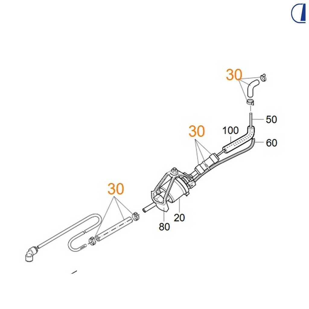 Kit adattatori tubi combustibile per Truma Combi D nuova generazione – 30 pz