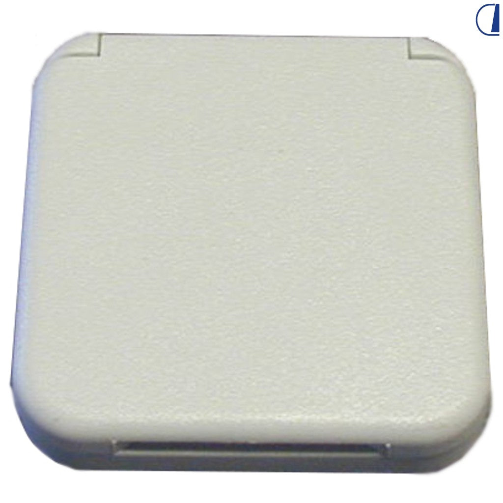 Di-Tec Coperchio grigio chiaro per prese elettriche quadrate