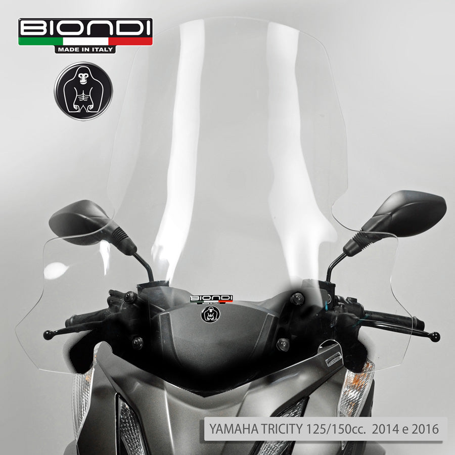 Biondi Club Parabrezza Trasparente Yamaha Tricity 125/155 - MPN 8061272