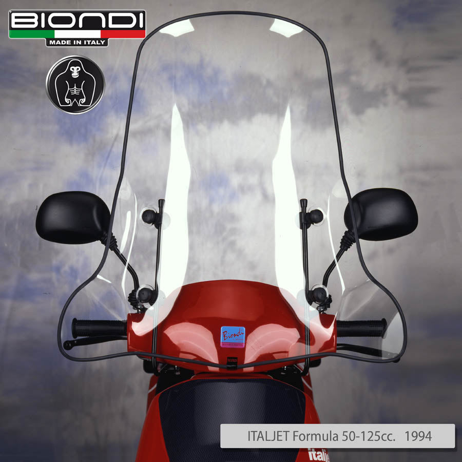 Biondi Parabrezza Club Trasparente Italjet Formula 50/125 cc. 1994