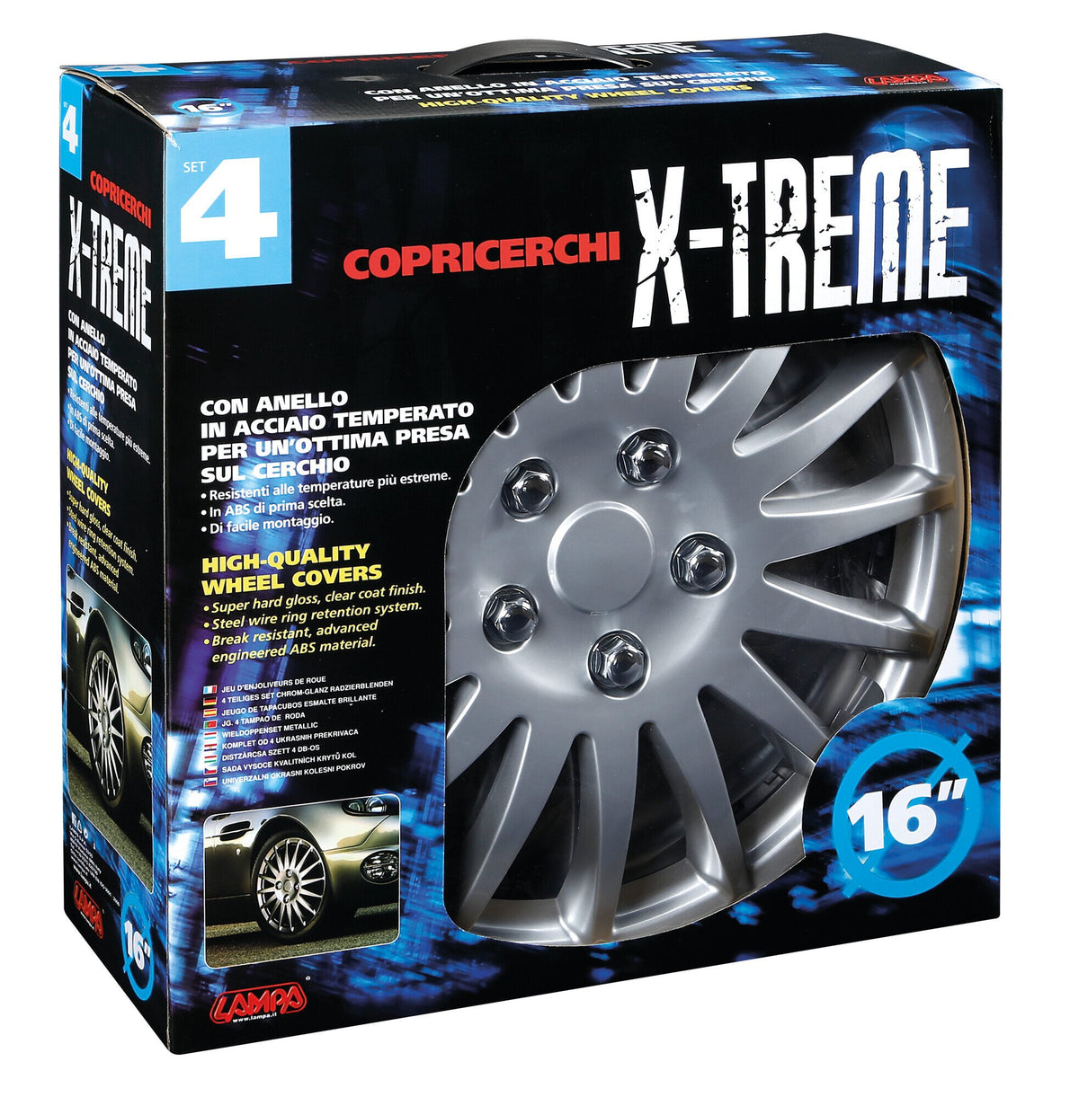 Lampa C-071, X-Treme - Set 4 copricerchi - diametro 17'' 31208