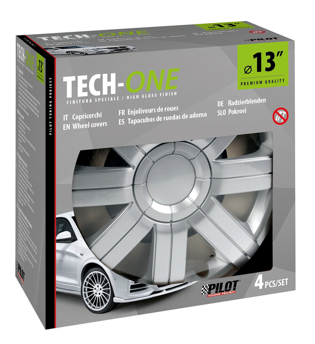 Lampa Sportive Copricerchi ABS Universali Ø 13" - Set da 4 pz