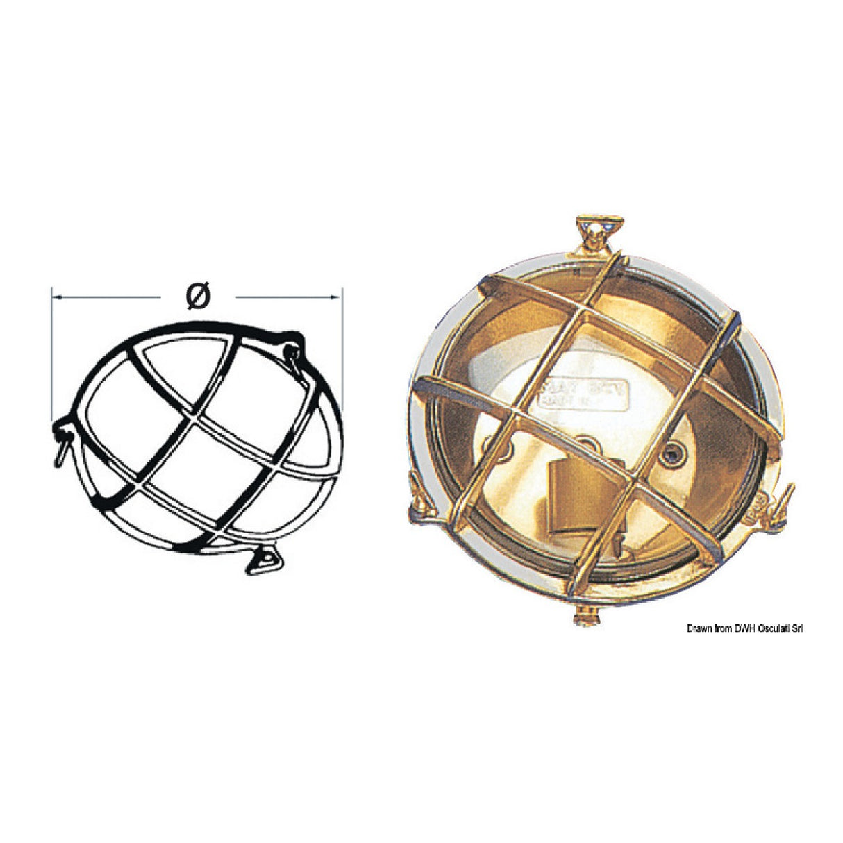 Osculati Schildkrötenlampe 190 mm 32.229.00