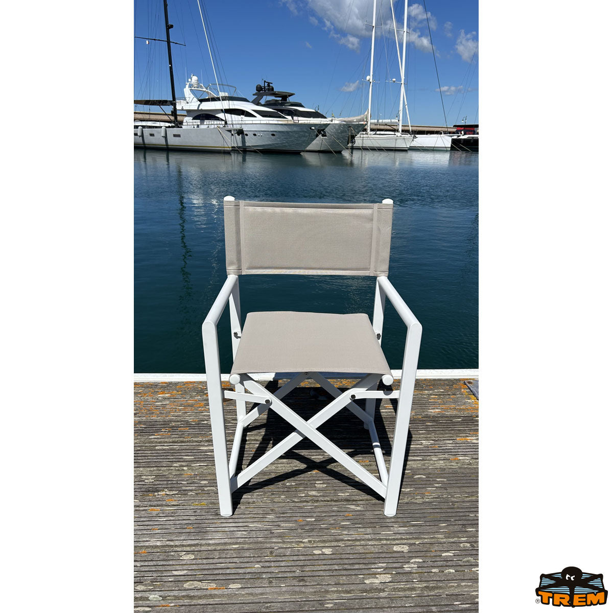 Trem Poltroncina pieghevole bianca mod Deco