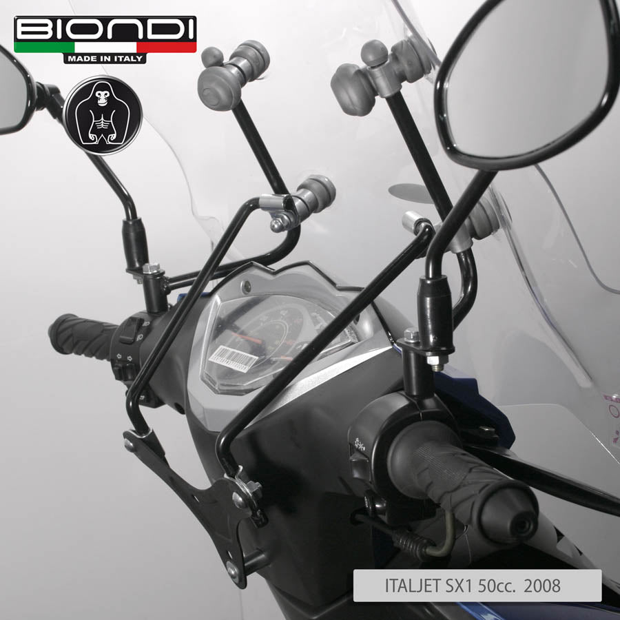 Biondi Parabrezza Pro Italjet SX1 50 cc 2007 Trasparente con Attacchi