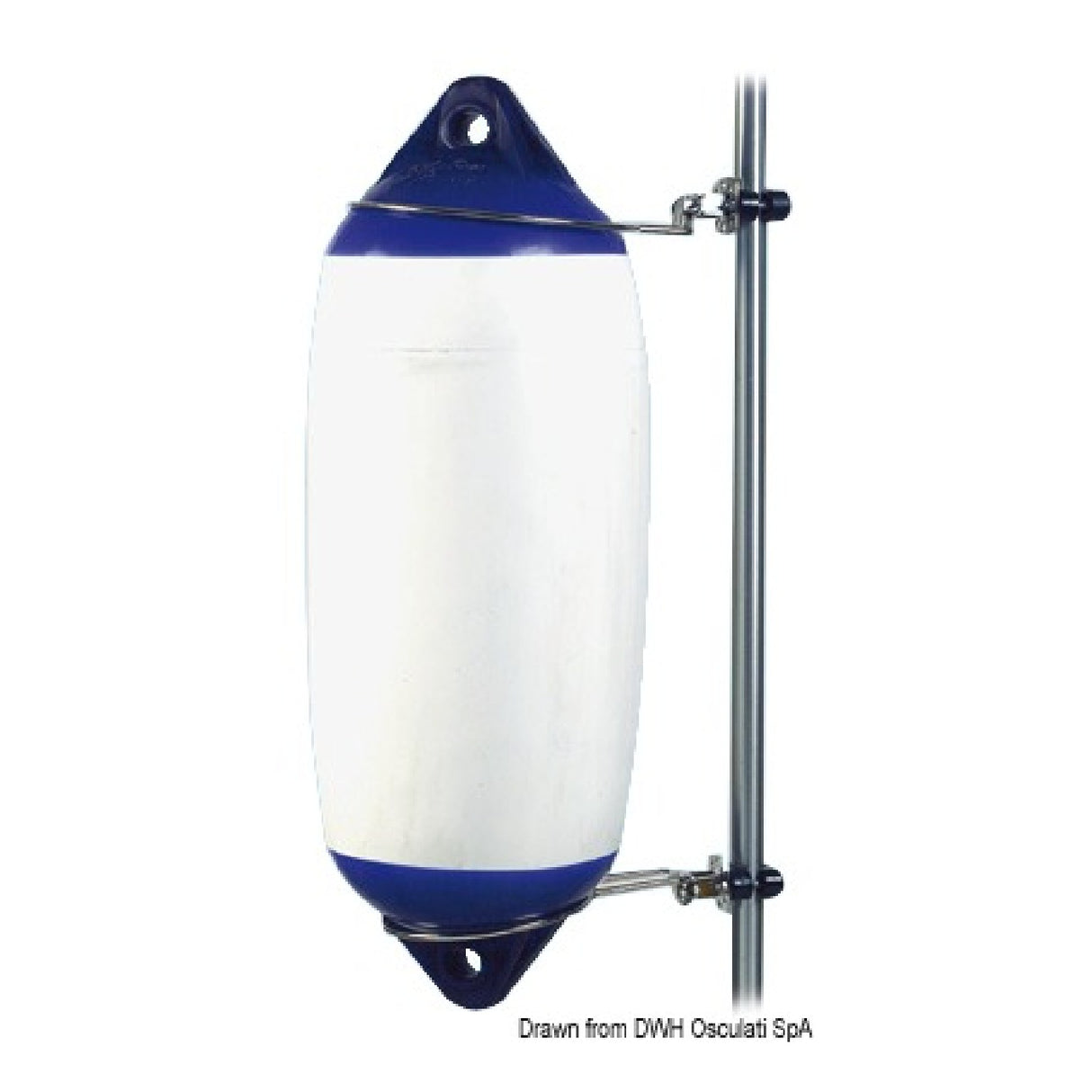 Soporte de guardabarros plegable de acero inoxidable Osculati 33.112.10