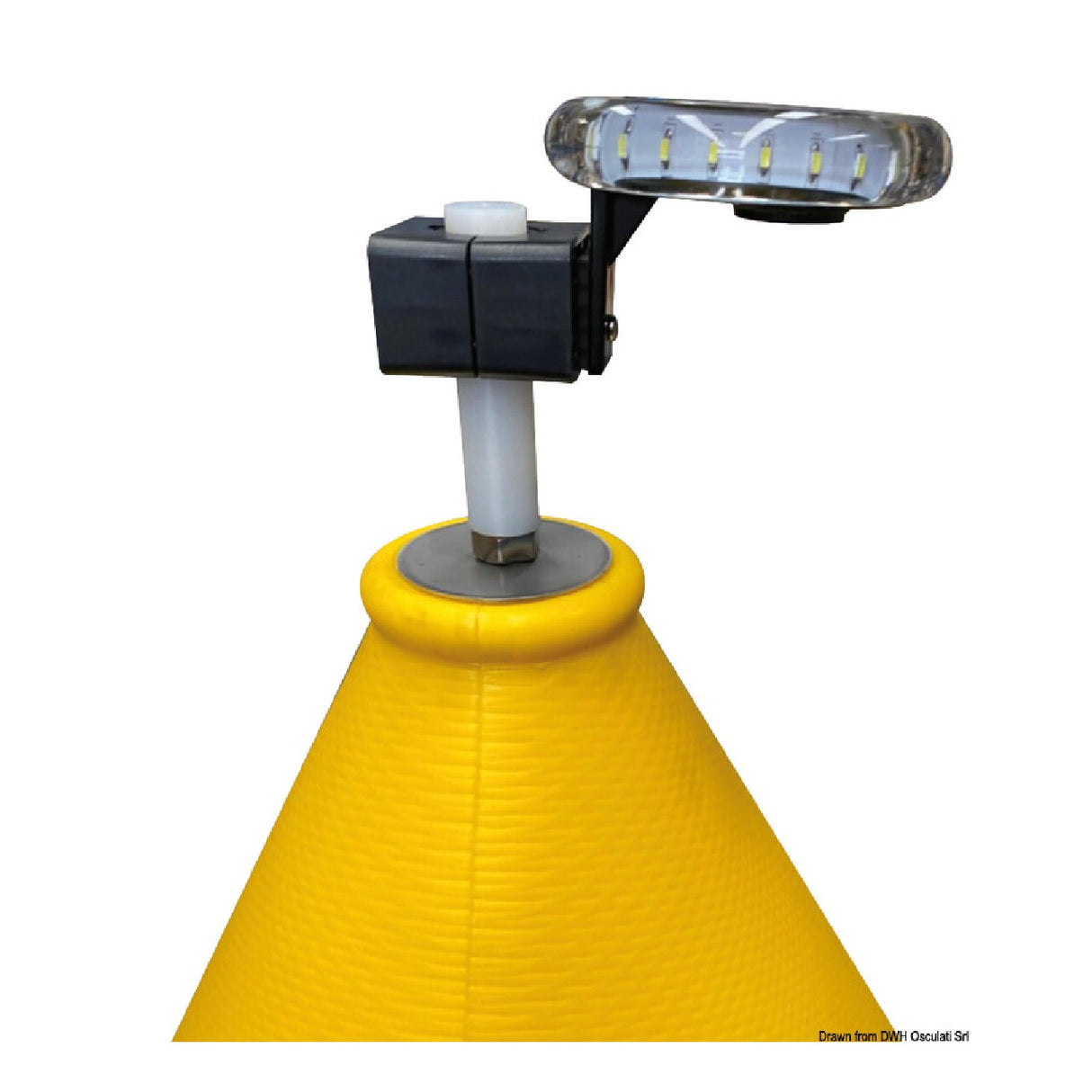 Boya de señalización Osculati con soporte para luz de señalización 33.176.04